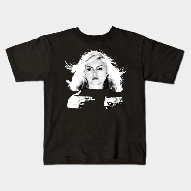 BLACKOUT / BLONDIE / Run the Jewels black white Kids T-Shirt by regencyan